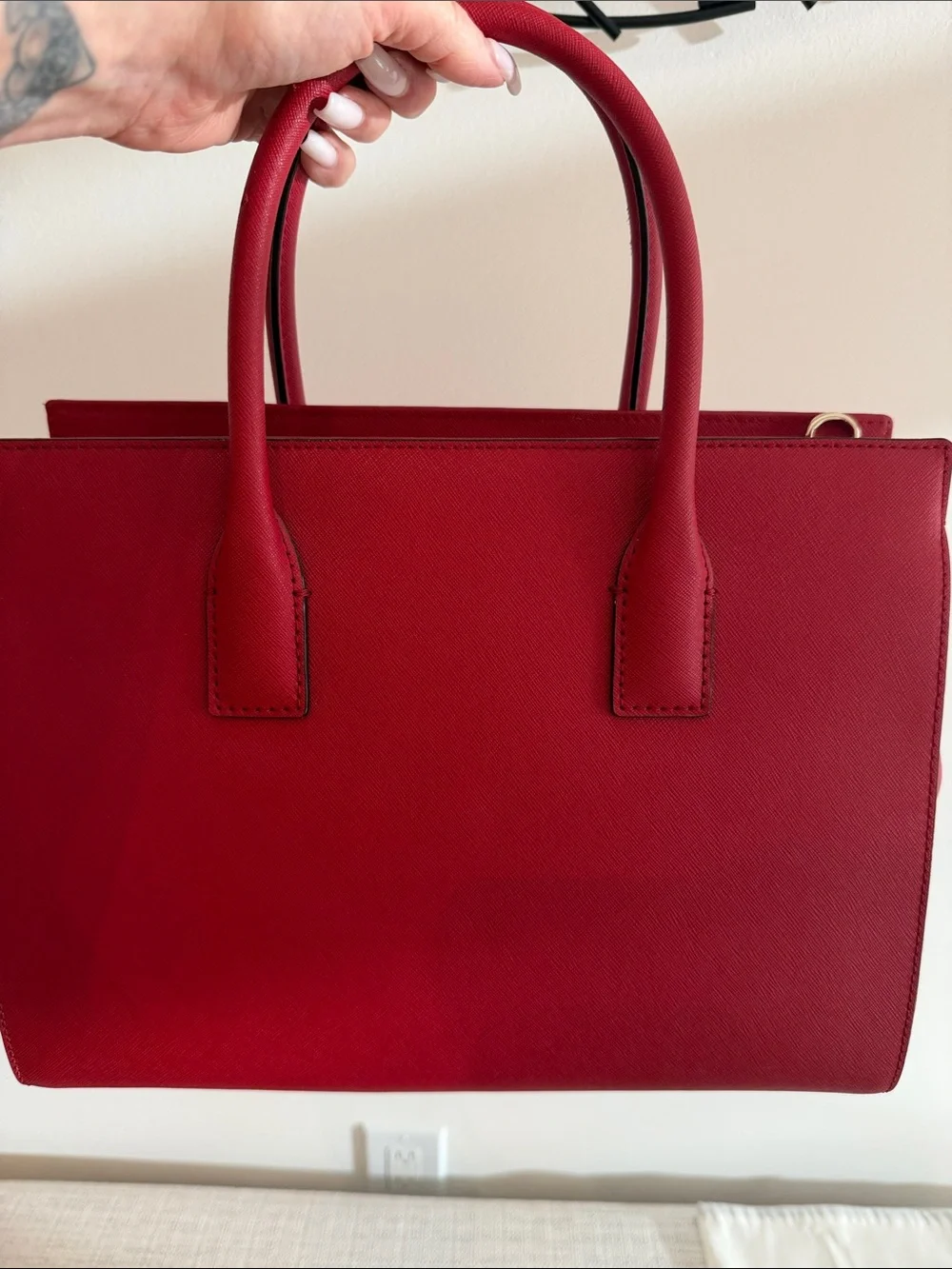 Kate Spade Cameron Street Candace Satchel + Lacey Wallet Heirloom Red Bundle